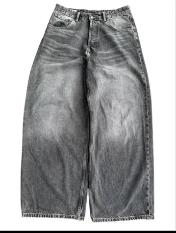 'zara' faded large baggy jeans