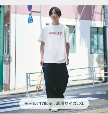 미사용 새상품 자가 레코드 루루루 T셔츠 XL 화이트