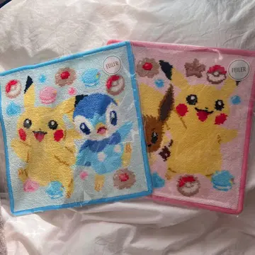 [ 미사용 새상품 ] 페이러 피카츄 팽도리 이브이 손수건