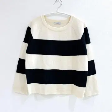 [ 컨디션 최상 ] IENA 이에나 보더 7부 소매 니트 상의