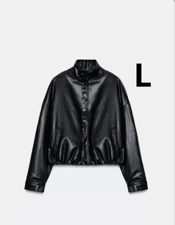 ZARA 자라 인조 가죽 패딩 봄버 자켓 새상품, 미사용