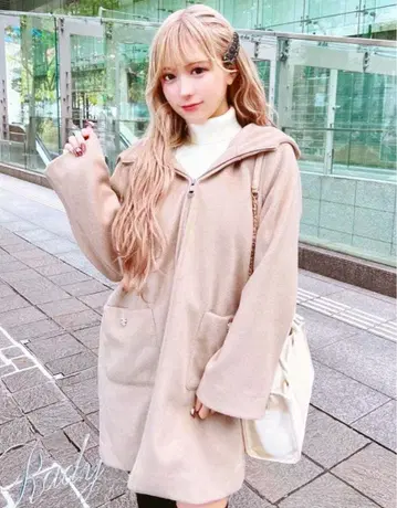 레이디 Rady 후디 코트 새상품급 미셸 마카롱 무토 시즈카 셰리미