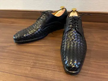 Madras 마드라스 뜨개질 가죽 드레스 슈즈