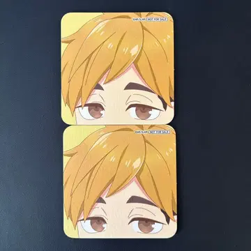 하이큐 스마일 베이스 카페 누쿠누쿠 스타일 코스터 미야 아츠무 2개