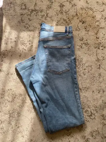 아름다운 실루엣 자라 맨 슬림핏 청바지 데님