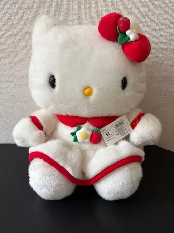 [ 초레어 희귀 ] 헬로키티 이치고 봉제 인형 당시 물건 헤이세이 레트로