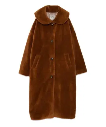 새상품급 RUBY AND YOU 테디베어 보아 롱 코트 오버 사이즈