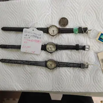 시티즌, 라이트하우스의 아날로그 쿼츠 손목시계 블랙 가죽