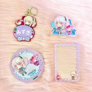 프로세카 아키야마 미즈키 산리오 아크릴 스탠드 경질 케이스 키링 코스터