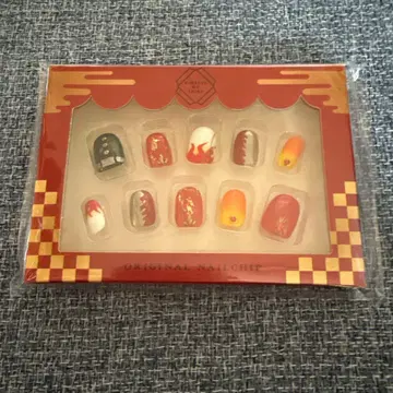 귀멸의 칼날 공식 네일 칩 렌고쿠 쿄쥬로 모델