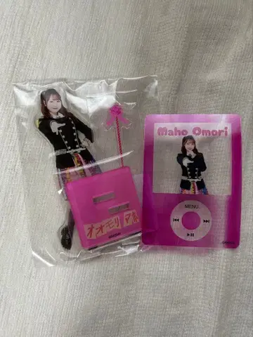 AKB48 가을 빅 스크래치 아크릴 스탠드 클리어 카드 오오모리 마호