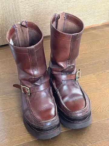 러셀 모카신 트리플 범프 71/2D 제퍼 부츠 지퍼 포함