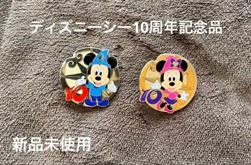 디즈니씨 10주년 기념 핀 배지 세트