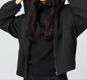 UNIQLO U 맨투맨 풀 집업 후드티 BLACK L