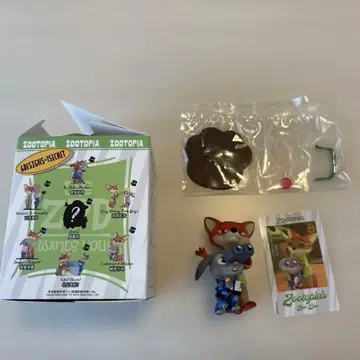 주토피아 피규어 세트 닉 와일드와 주디 홉스