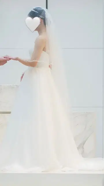 웨딩 롱 베일 장갑