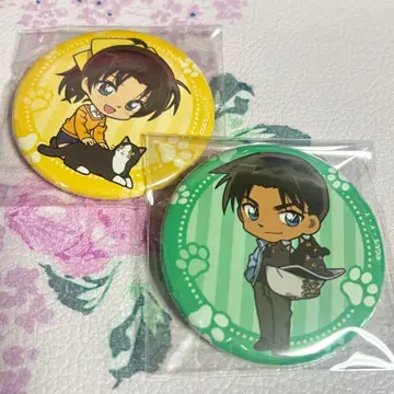 명탐정 코난 캔뱃지 고양이 하인성(핫토리 헤이지) 서가영(토야마 카즈하)