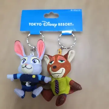 도쿄 디즈니 리조트 키체인 세트 주토피아