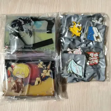 림버스 컴퍼니 Mili 테마 아크릴 6개, 핀 배지 세트 12개