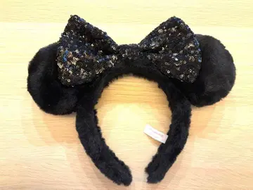 디즈니 미니 머리띠 복슬복슬 블랙