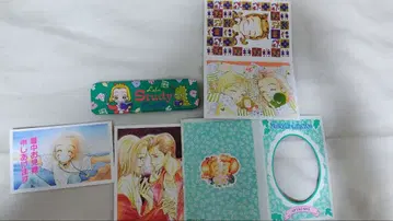 천사따위 없어 캔 케이스 엽서 4장 세트 리본 부록