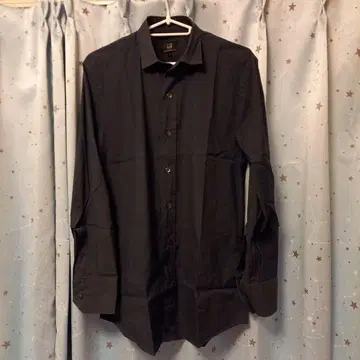 dunhill ENGINEERED FIT 긴팔 셔츠 S 다크 블루