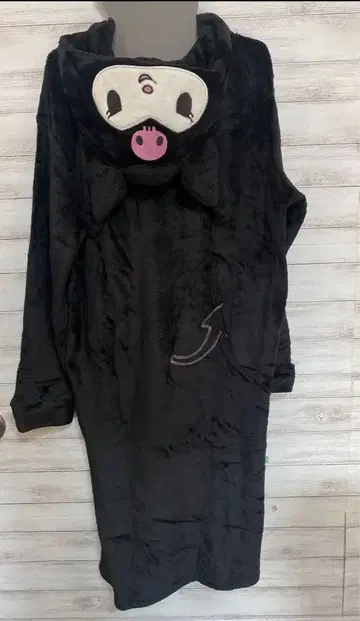 쿠로미 후드 부착 블랙 원피스 L 쿠로미 원피스