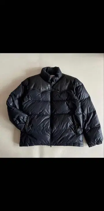 LEE 아우터 ] 레더 다운 재킷 블랙