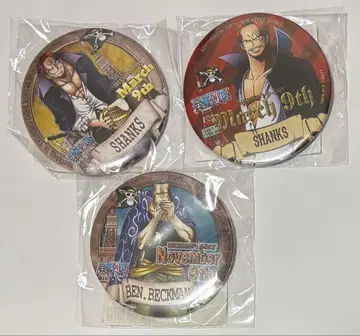 도쿄 원피스 타워 한정판 샹크스 벡맨 벌스데이 2017 캔뱃지