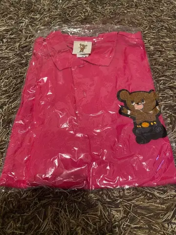 MUTO BEAR 무토 케이지 핑크 피케 셔츠 M