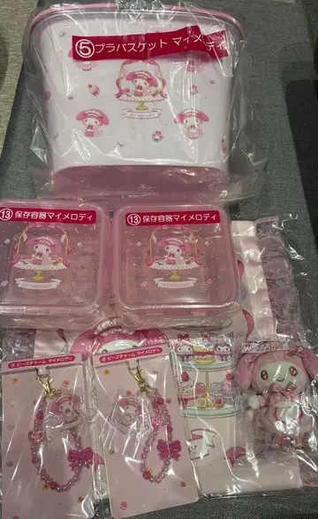 마이멜로디 쿠로미 당첨 복권 7개 마이멜로디 set