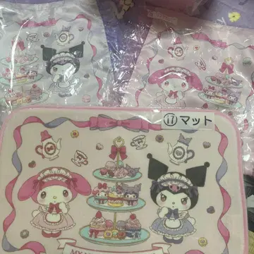 1번 복권 마이멜로디 쿠로미 토트백 매트 세트 산리오
