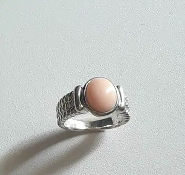 반지 약 9호 SILVER 라이트 핑크색 루스 반지 r132