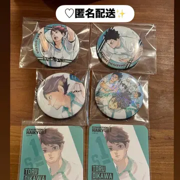 하이큐 컬렉션 캔뱃지 오이카와 이와이즈미 아오바죠사이