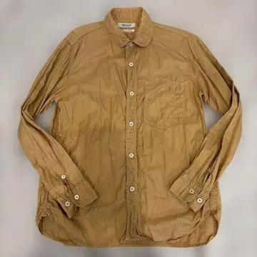 OMNIGOD 베이지 긴팔 셔츠 사이즈 2