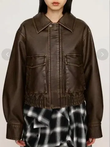 SLY LEATHER FLIGHT 자켓