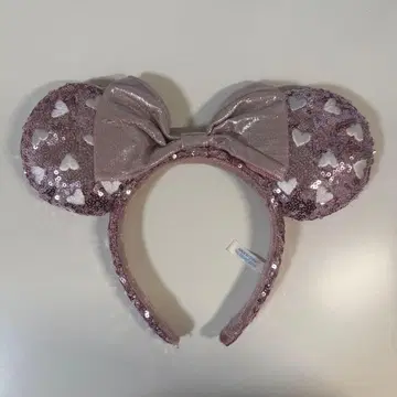 디즈니 핑크 스팽글 머리띠
