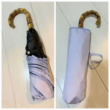 새상품급 UVO 접이식 양산 3단 접이식 우천 겸용 우산 플로럴 퍼플