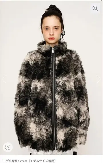 SLY CURLEDBOA 블루종 아우터 블랙 사이즈 2