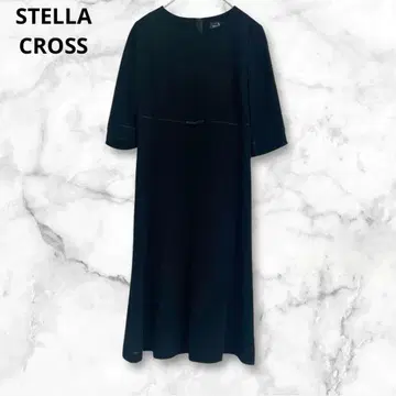 스텔라크로스 블랙 예복 원피스 반팔 M 일본제 심플 무지