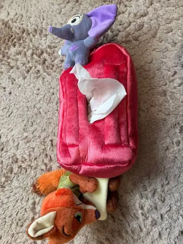 주토피아 닉 와일드 피닉 티슈 케이스 디즈니 스토어