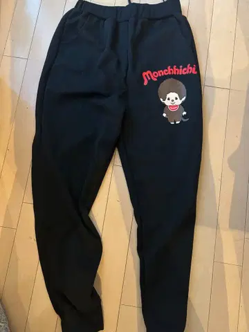 Monchhichi 조거 팬츠 블랙 컬러