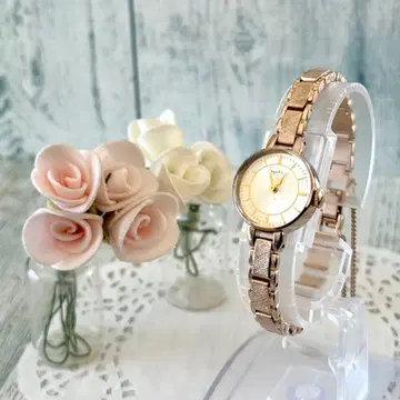 [ 레어 ] agete 아가트 손목시계 라운드 페이스 앤티크풍