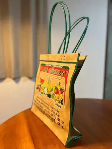 멕시코 메르카도 비닐 백 대소 2세트