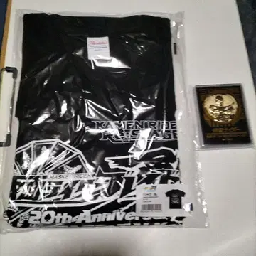 가면라이더 20th Anniversary T셔츠 XL 라이더 메달