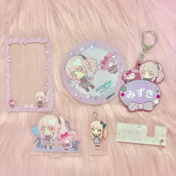 프로세카 아키야마 미즈키 산리오 아크릴 스탠드 경질 케이스 키링 코스터