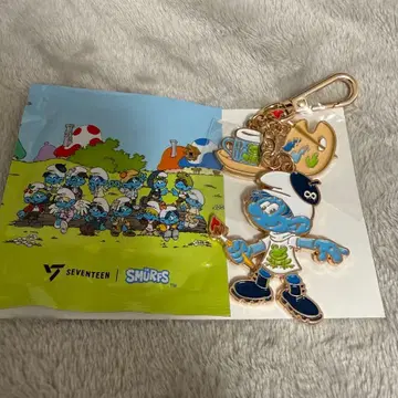 SEVENTEEN 스머프 메탈 키링 에이트 1