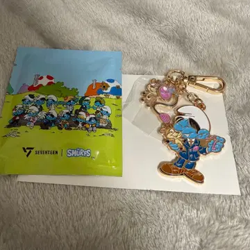 SEVENTEEN 스머프 메탈 키링 조슈아