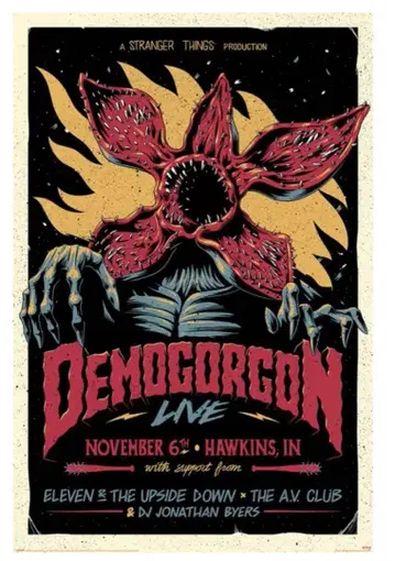 [ 미개봉 새상품 ] 스트레인저 싱스 데모고르곤 포스터