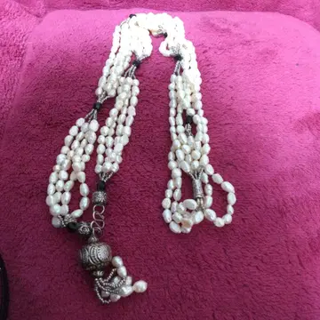 엘레강트 라이스 진주 목걸이